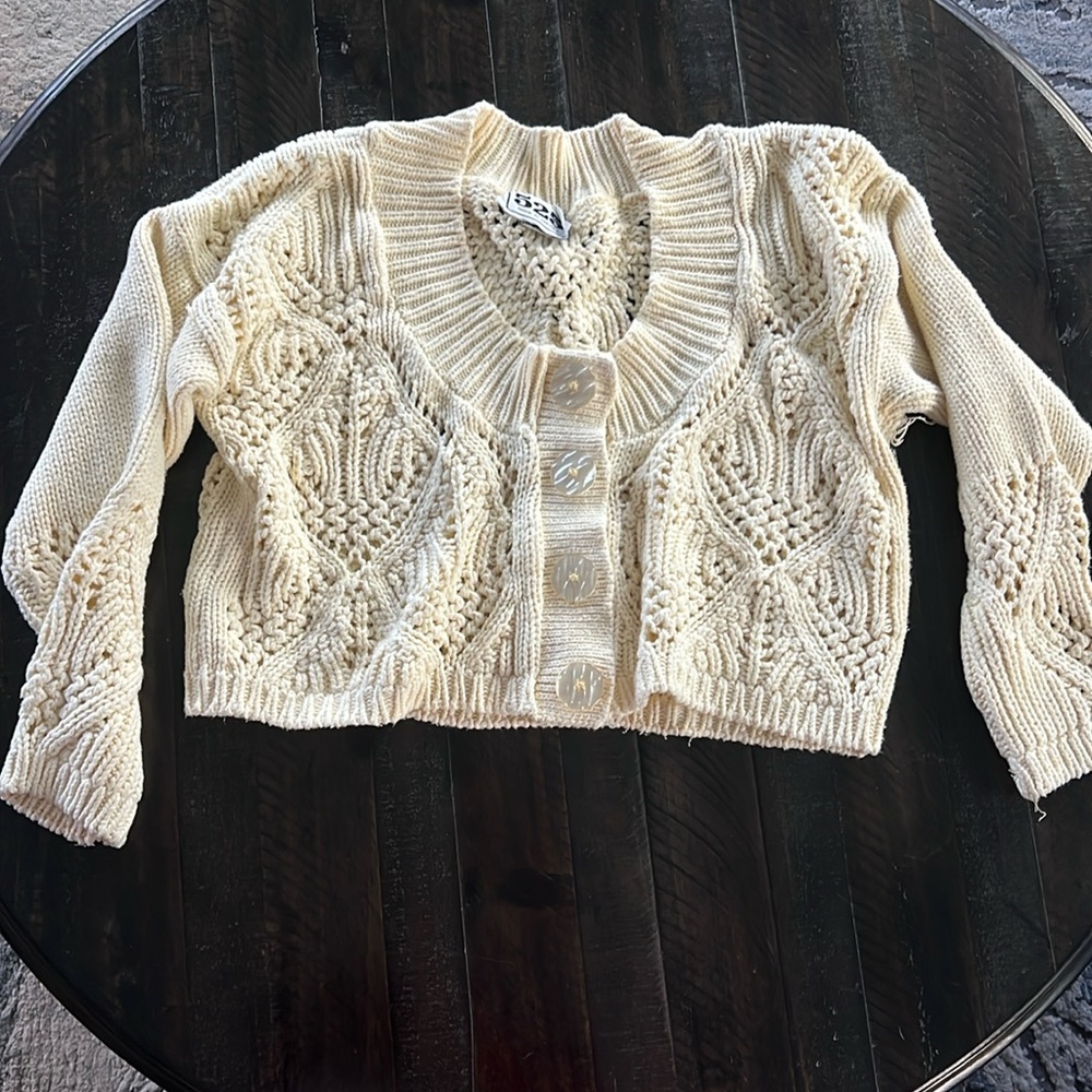 Oversized Cotton Knit Sweater